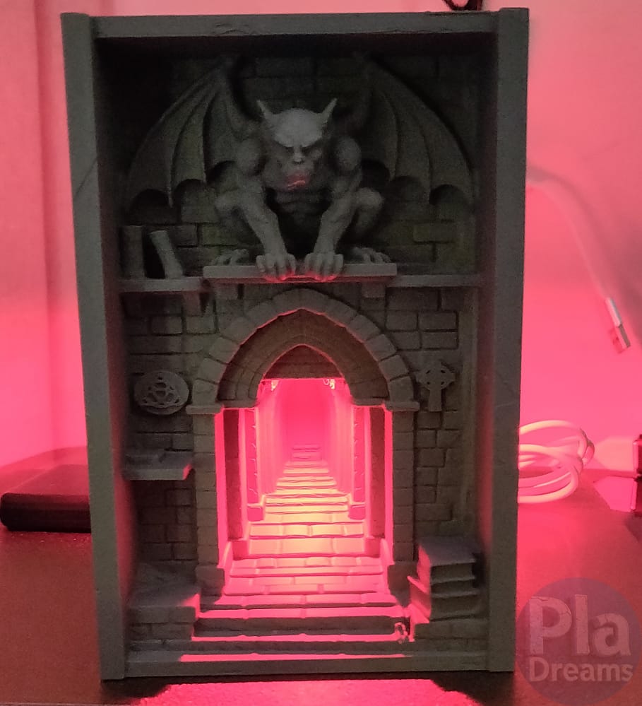 Book Nook Gargoyle Theme Miniature Display for Collectors and Readers - Image 4